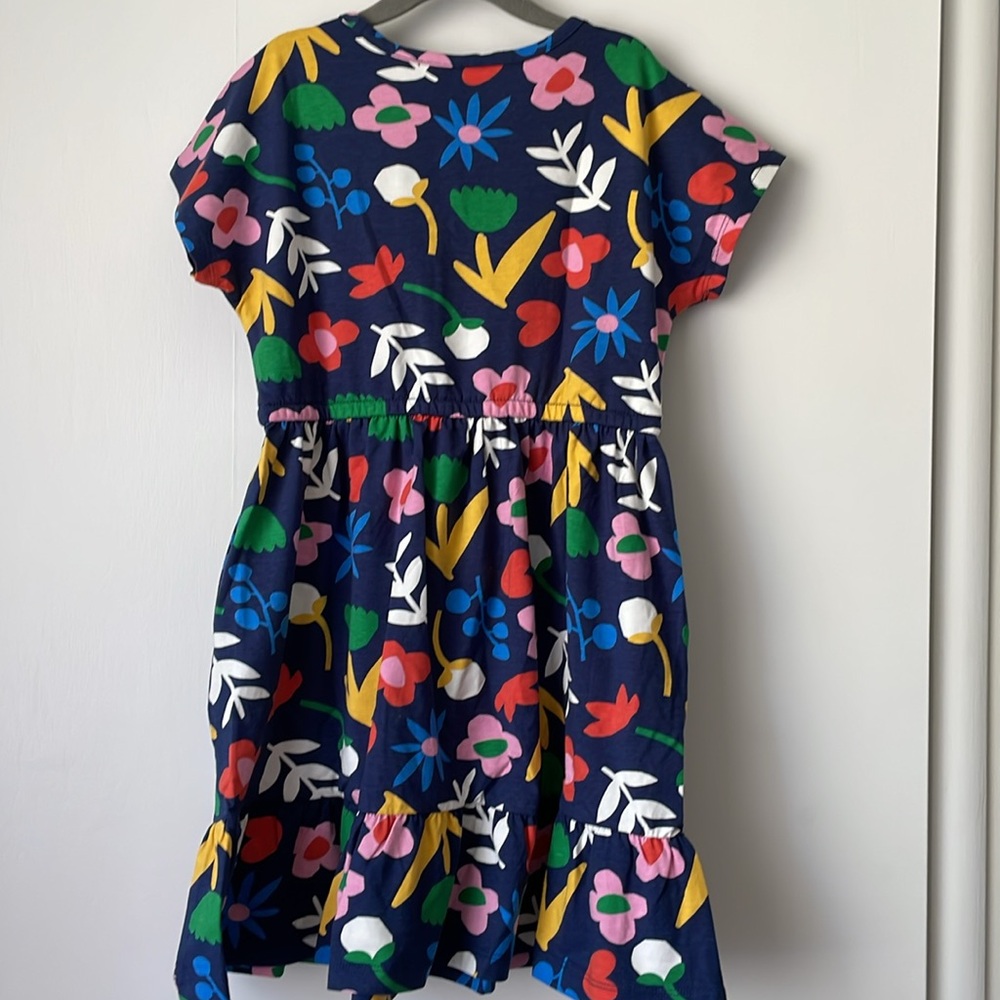 Hanna Andersson Floral Dress - Multicolor, 120 cm (size 6-7) - Picture 2 of 3